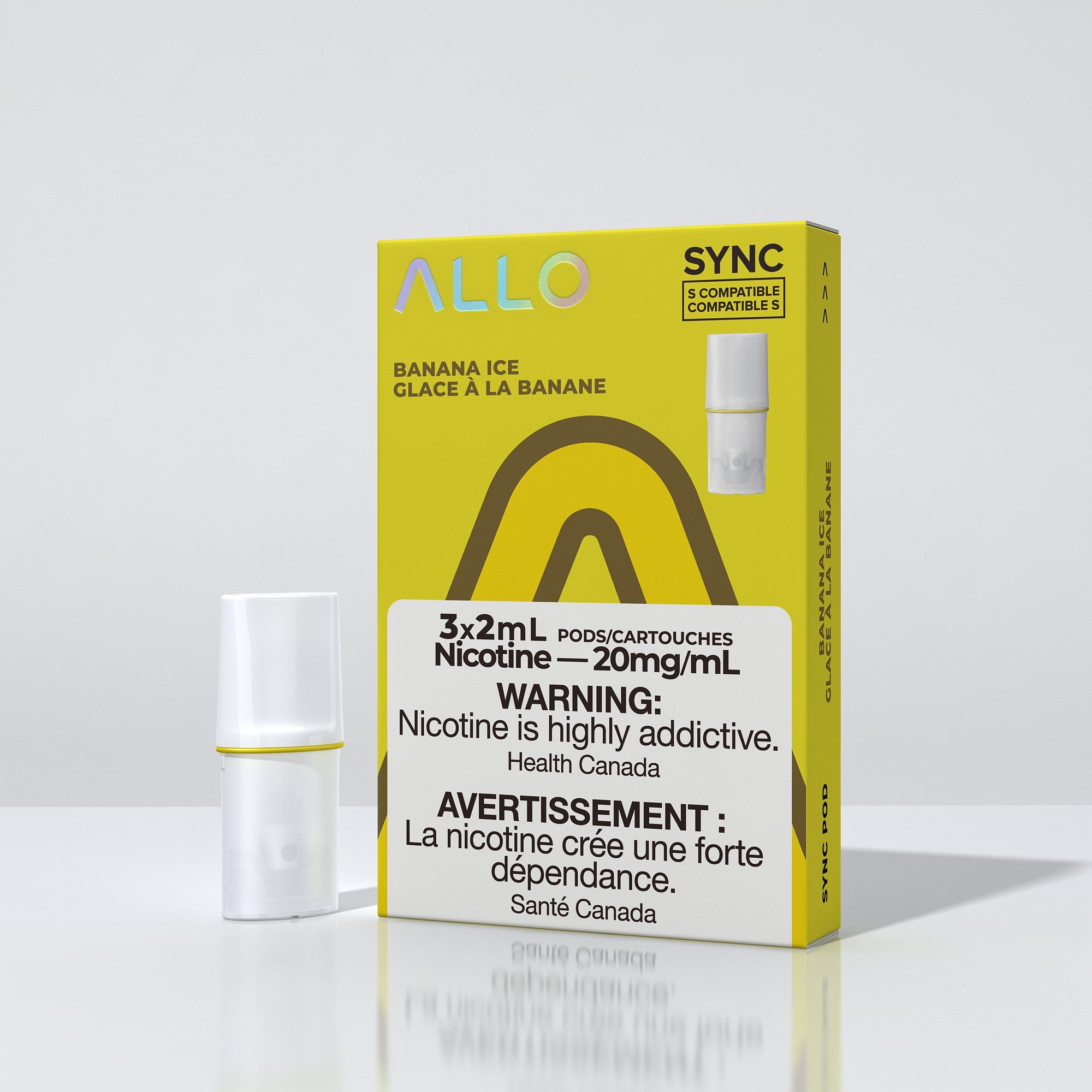 Allo Sync Pod Pack Banana Ice Allo Canada 