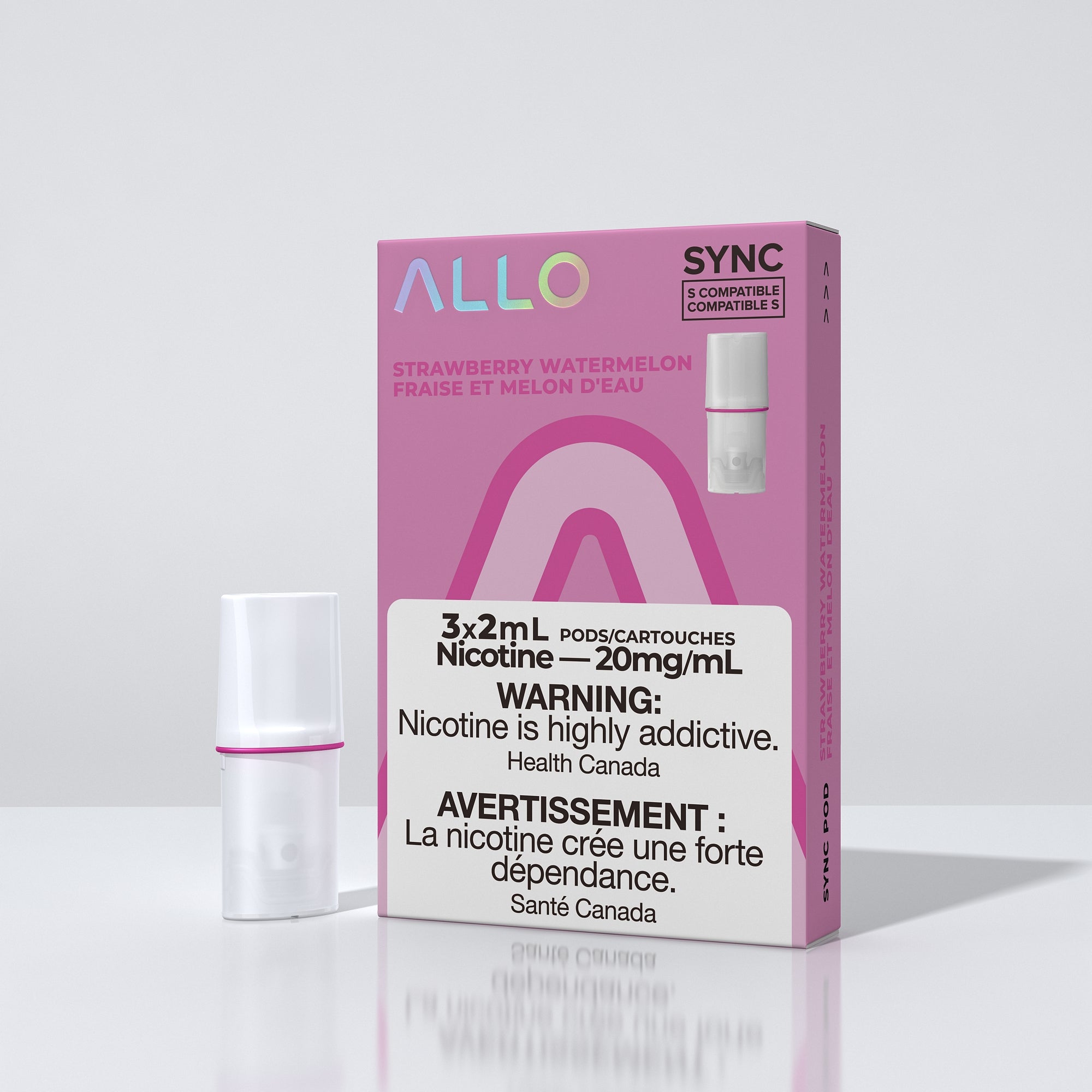 Allo Sync Pod Pack - Strawberry Watermelon (3x2mL 20mg) | Allo Canada