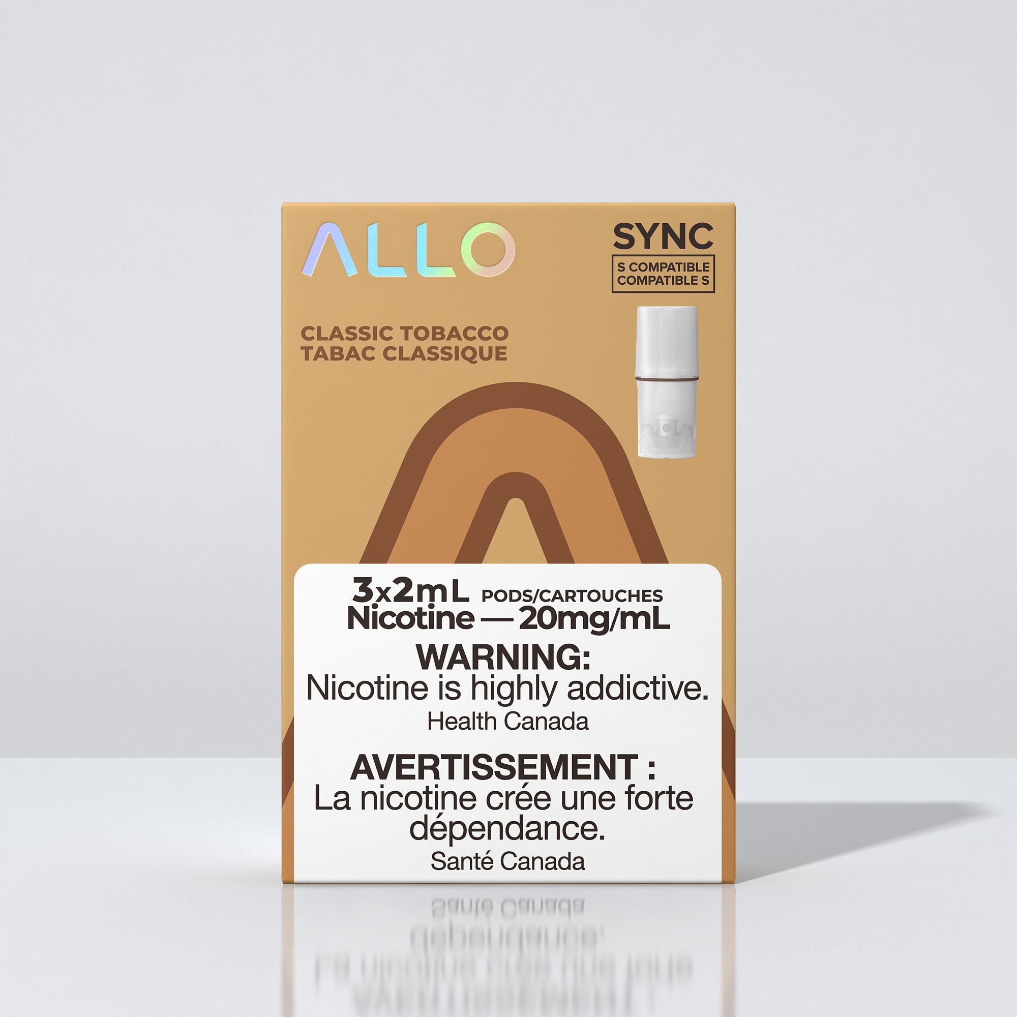 sync cigarette Allo Sync Pod Pack - Classic Tobacco (3x2mL 20mg) sync cigarette Allo Sync Pod Pack - Classic Tobacco (3x2mL 20mg)